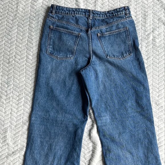 Zara Blue Flare & Wide Leg Jeans - Picture 7 of 9